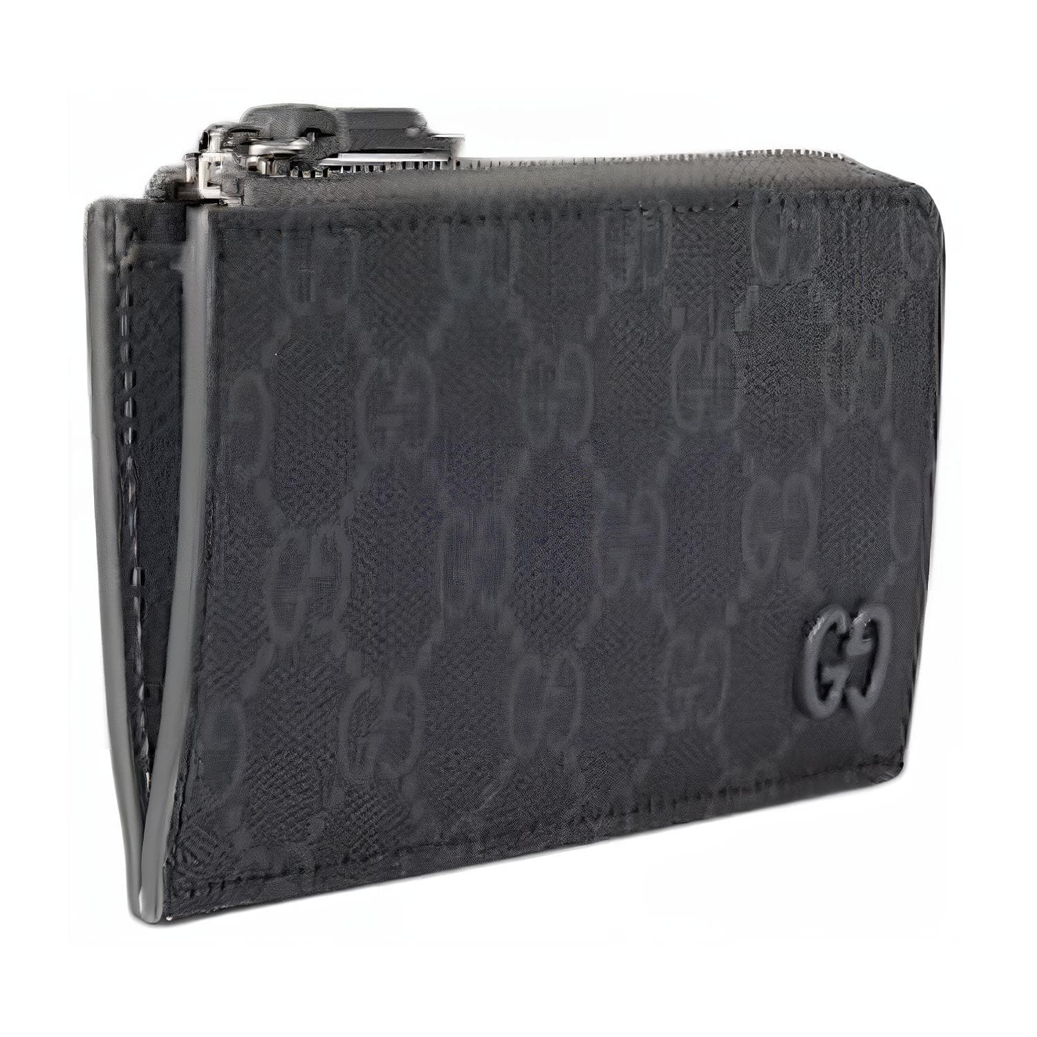 GUCCI Upreme Canvas Card Holder Dark Gray