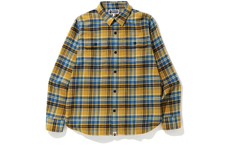 Bape Shark Flannel Check Shirt FW19