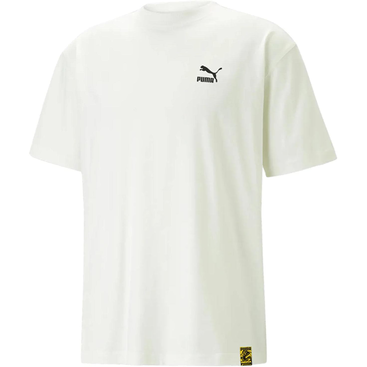 PUMA T Shirts White Crew Neck Moderate Straight Fit