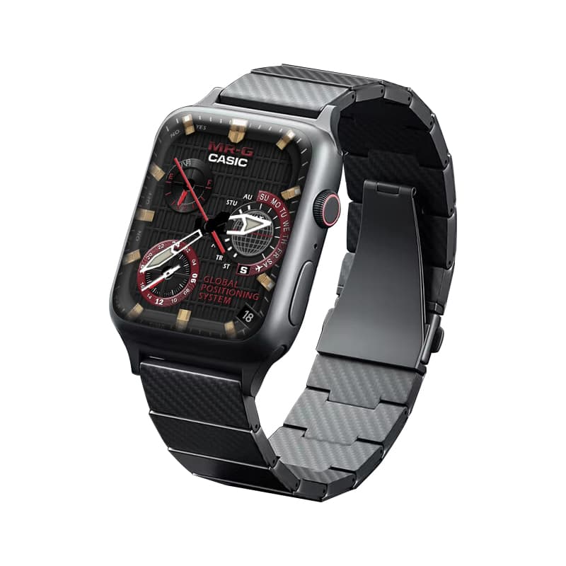 IBOANN Strap Apple Compatibility Carbon Fiber Material 185.4mm Carbon Fiber