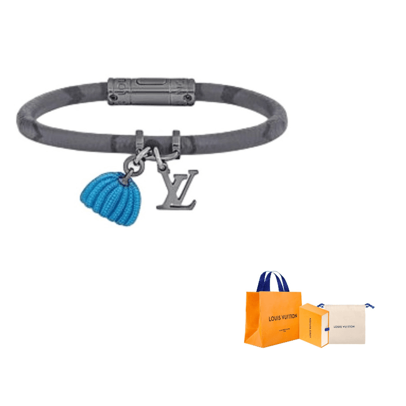 LOUIS VUITTON Kusama Yayoi Collaboration Metal Bracelets Blue Blue