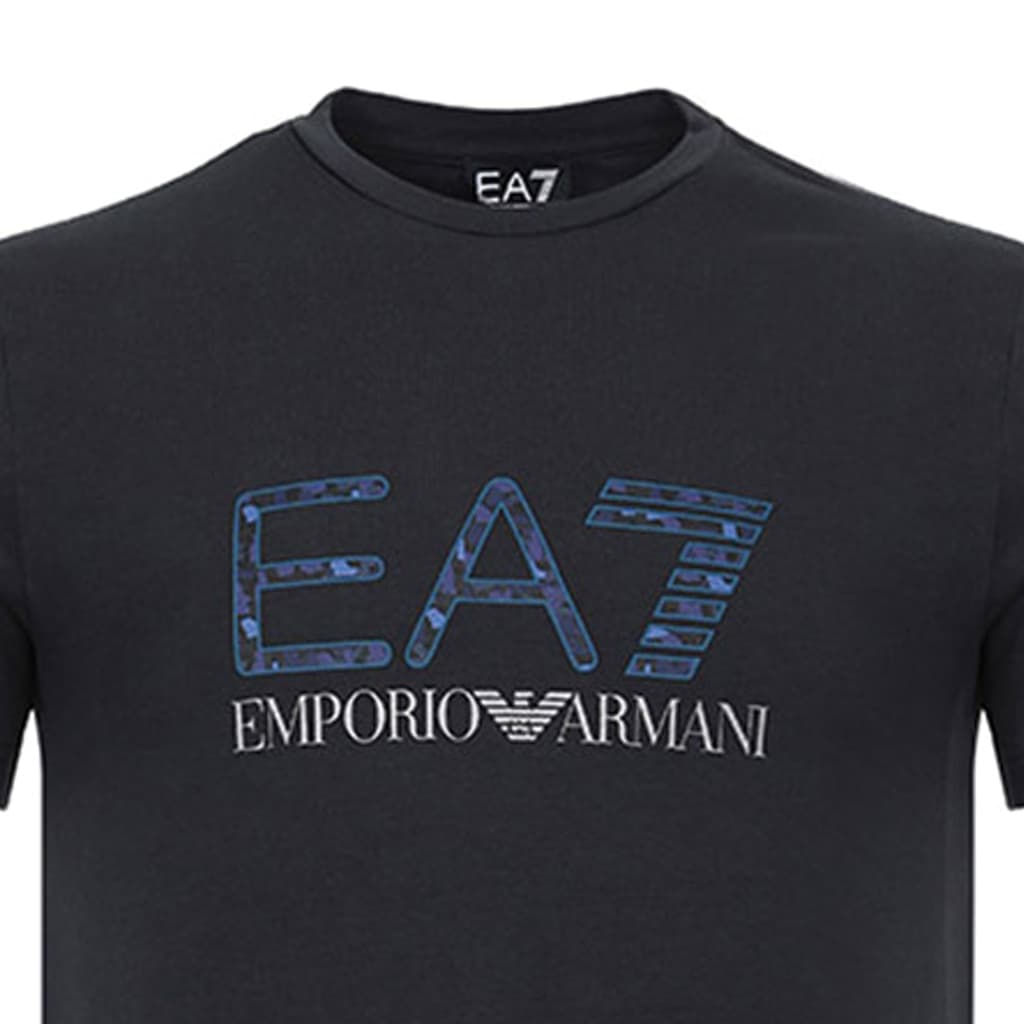 EMPORIO ARMANI T Shirts Night Blue Crew Neck Moderate Straight Fit