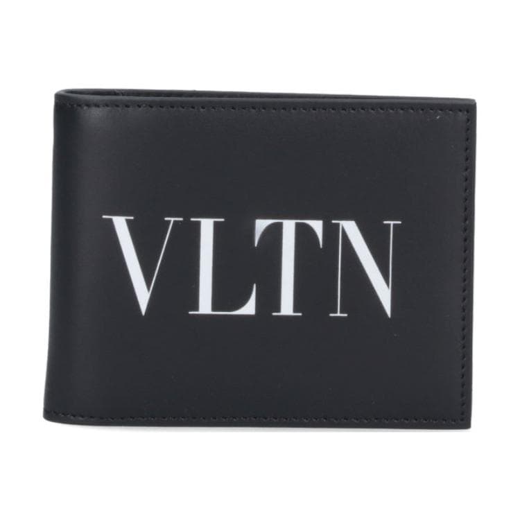 Valentino Vltn Logo Printed BiFold Wallet Box(Basic Set+Box)