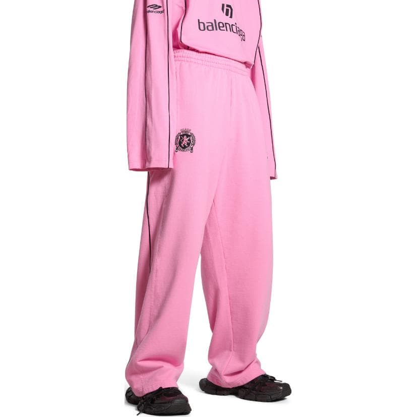Balenciaga SS24 Knitted Sweatpants Loose Fit Pink