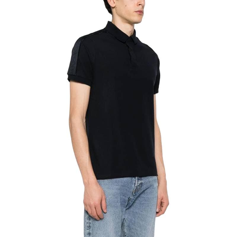 EMPORIO ARMANI Logo Embroidered Short Sleeved Polo Shirt