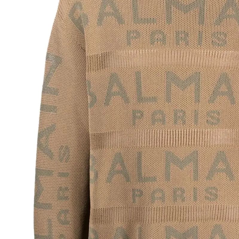 Balmain allover logoprint jumper