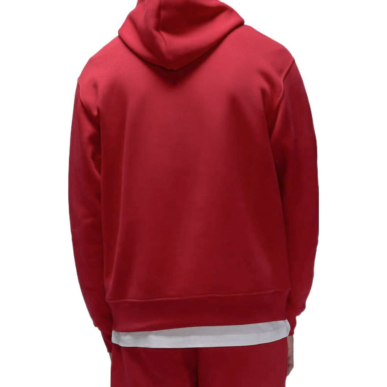Jordan Brooklyn Sweatshirts Red Hooded (Nondetachable) Thickened