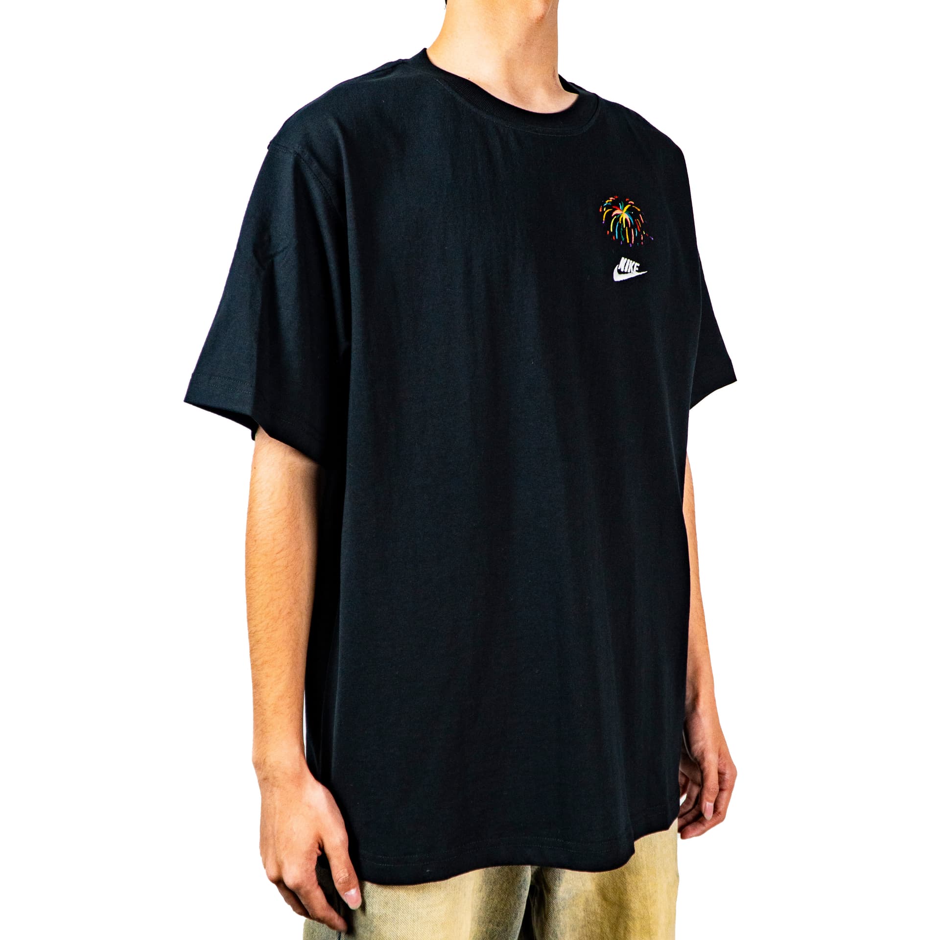 Nike Drop Shoulder Sleeve TShirt Black