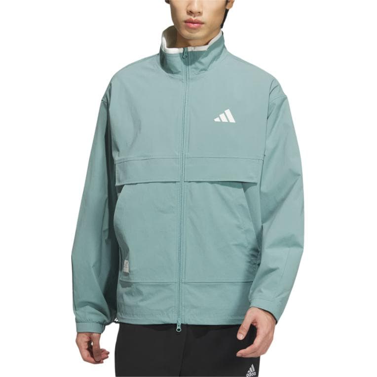 Adidas Woven Jacket Jackets & Asphalt Gray