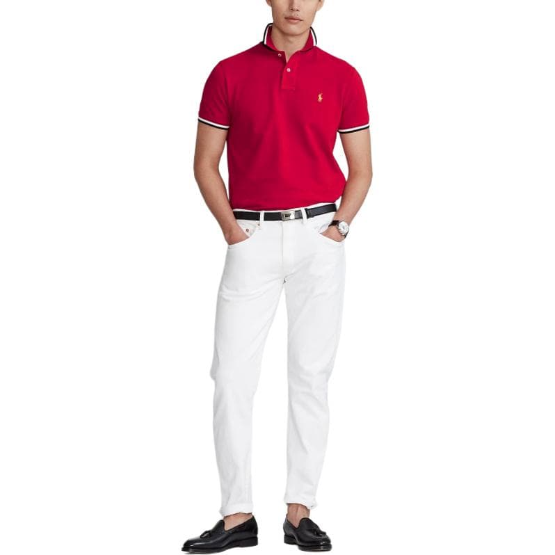 Polo Ralph Lauren Polo Shirt Custom Slim Fit Red