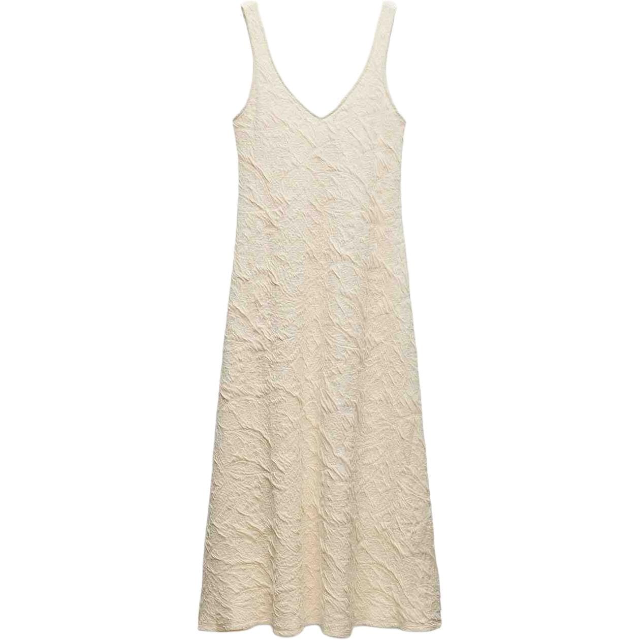 ZARA V Neck Moderate Mid Length