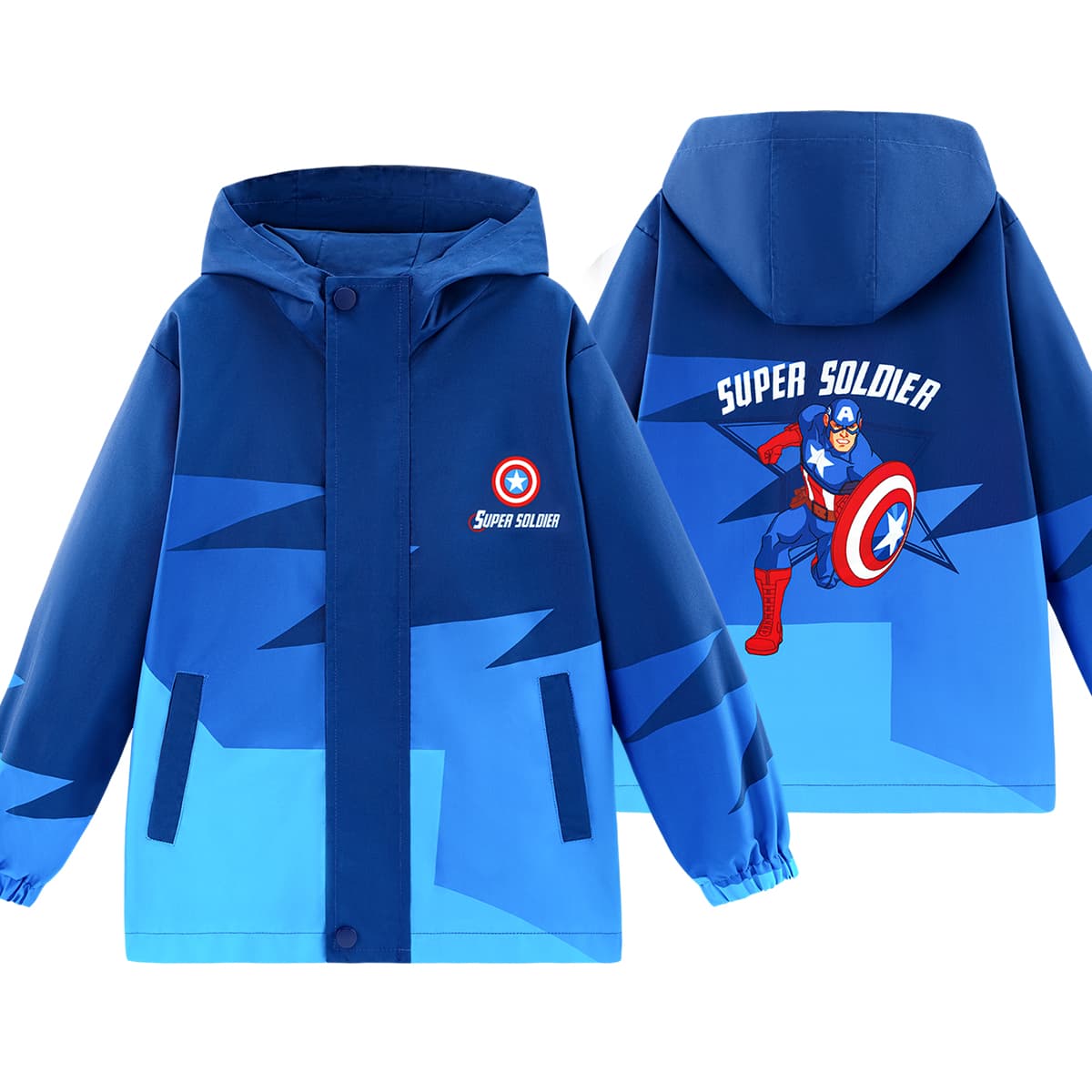 Disney Windbreaker Jacket Blue Captain America Kids'