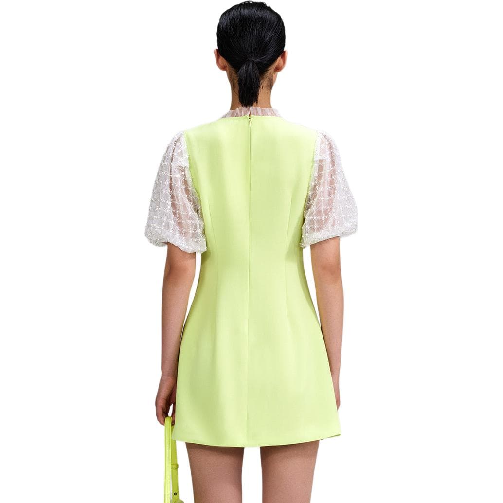 Self portrait Short Sleeved Dress Fruit Green