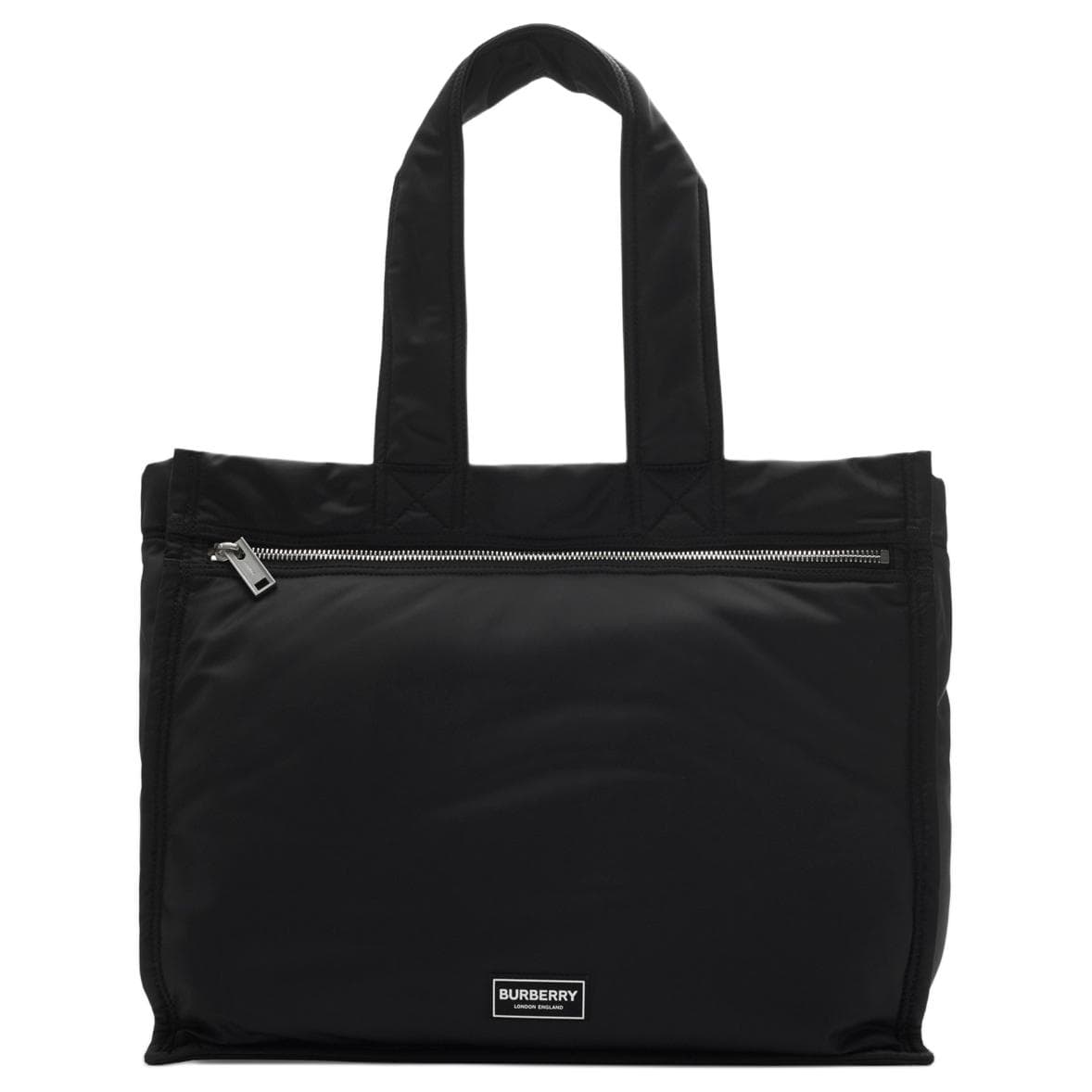 Burberry Nylon Shoulder Bag Large Black Basic Set (Bag+Dust Bag)