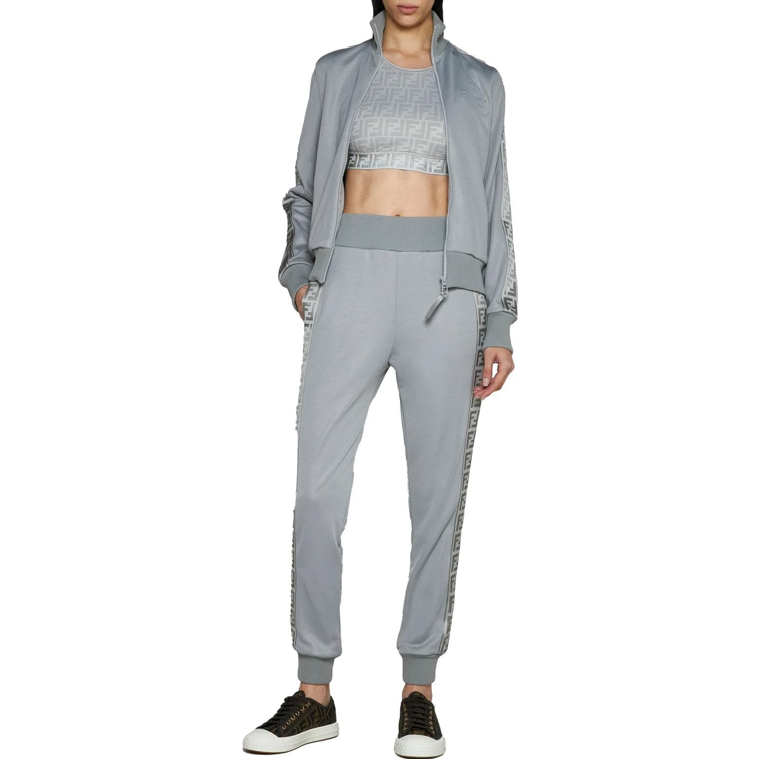 FENDI Suits Stand Collar Moderate Other