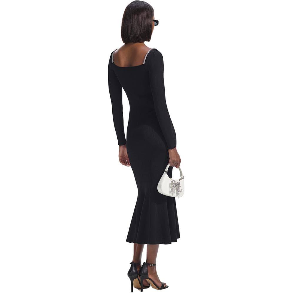 Self portrait Long Sleeved Dress Classic Black