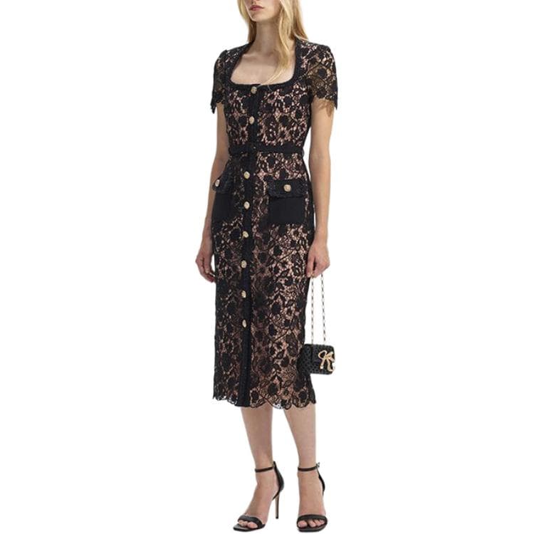 Self portrait Short Sleeved Dress