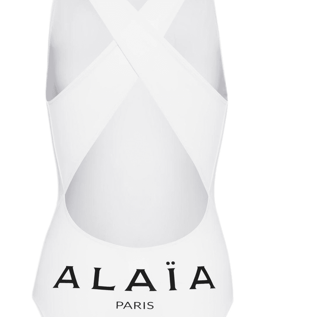 Alaia FW24 One piece Swimsuit White