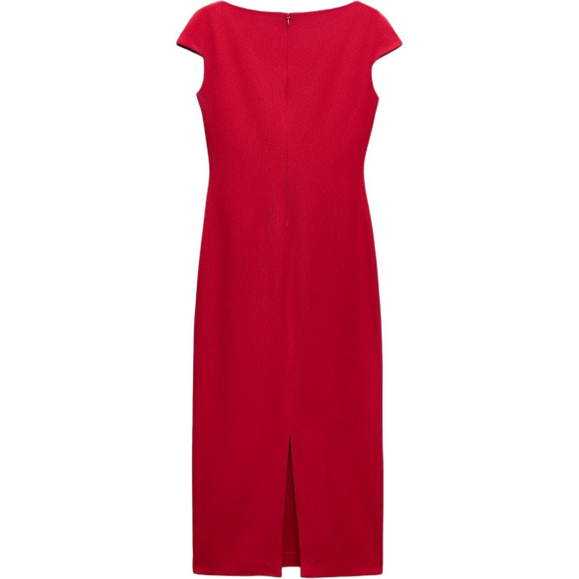 ZARA ZW Short Sleeved Dress Red