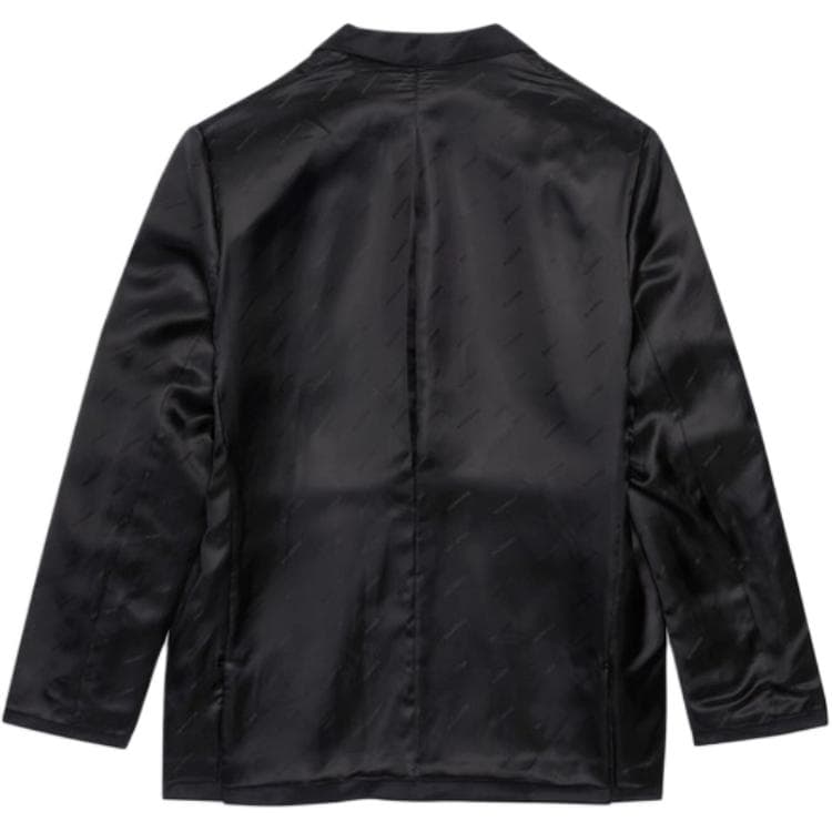 Balenciaga SS22 Solid Color Business Suit Coat Black