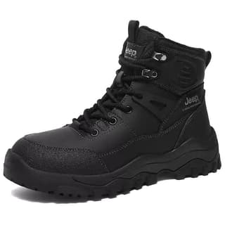 Jeep Comfortable Short Martin Boot Black