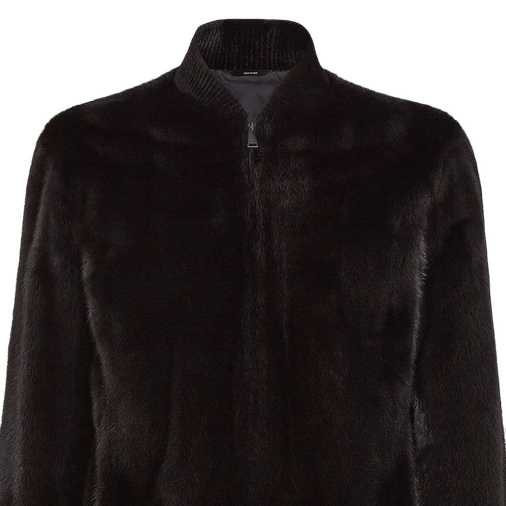 FENDI FW22 Fur Coat Black