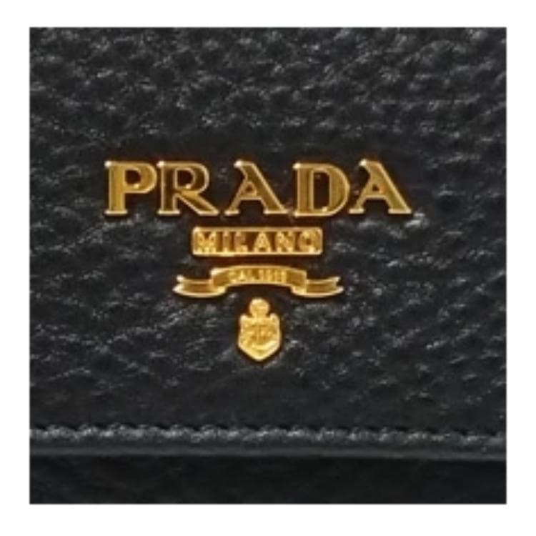 PRADA Saffiano Key Pouch Black