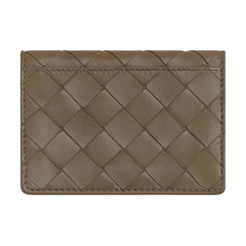 Bottega Veneta Intrecciato Lambskin Card Holder Pinecone