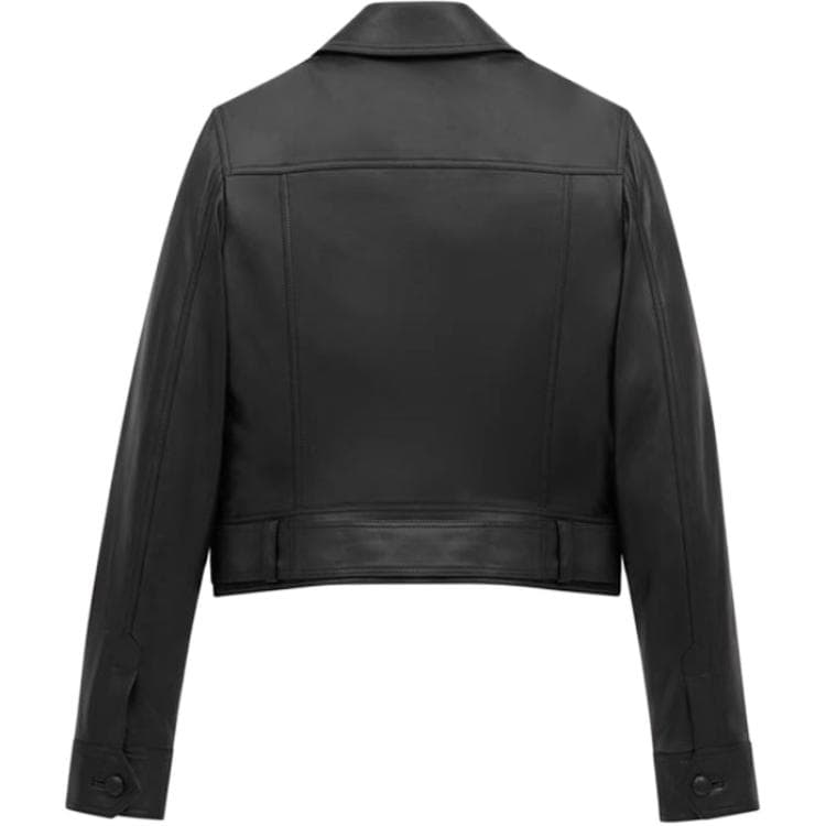 SAINT LAURENT Button Up Belted Cropped Jacket
