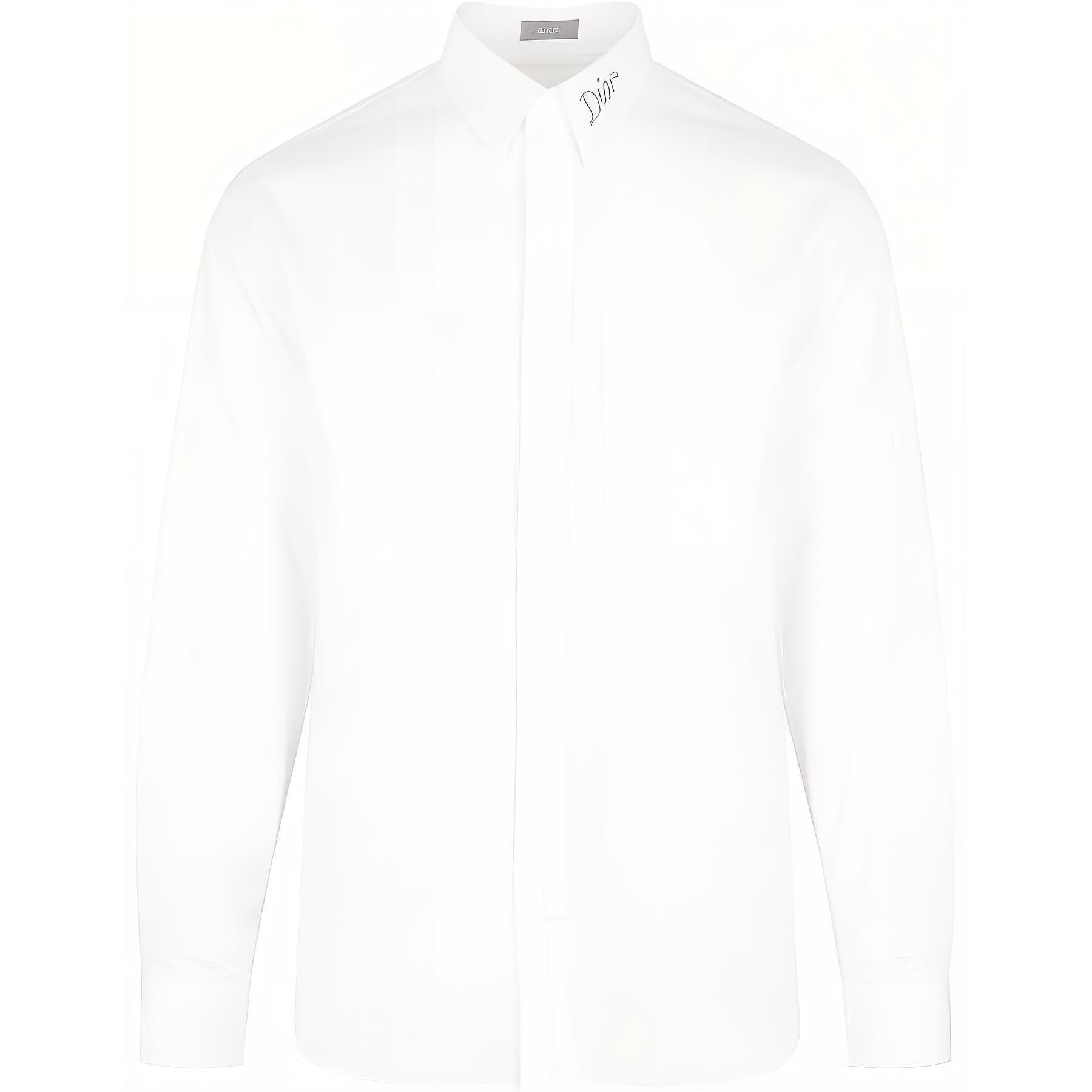 DIOR Quarterly New Products Shirts White Lapel Moderate Shirt