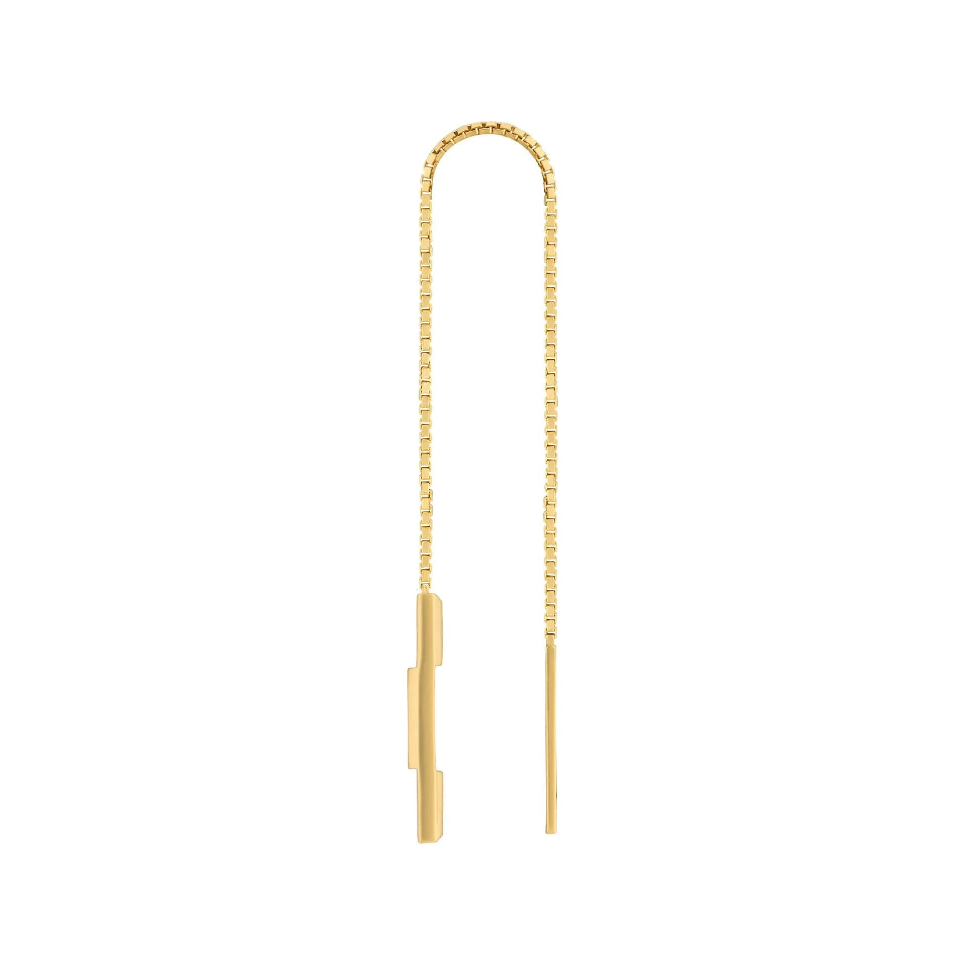 GUCCI Link To Love Series 18K Gold Drop Earrings Gold