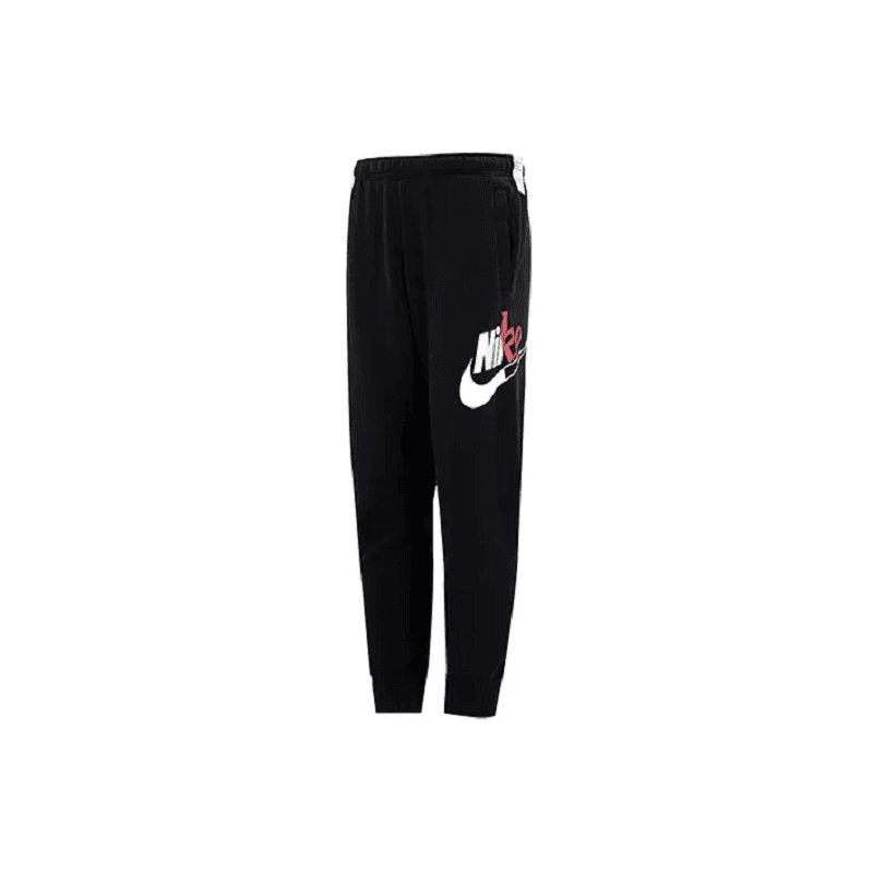Nike CNY Collection Fleece Lined Logo Patterned Print Hooded Long Sleeved Comfortable Mid Rise Elastic