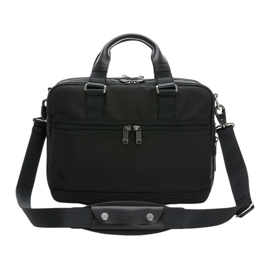 TUMI Nylon Briefcase, Shoulder Bag, Crossbody Bag, Handbag Black