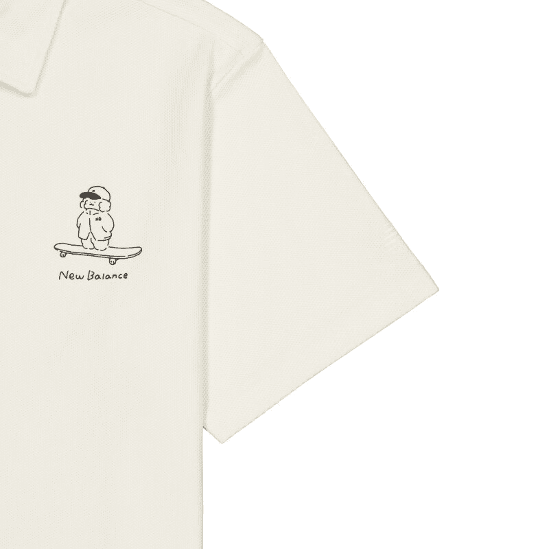 New Balance Polo Shirt White
