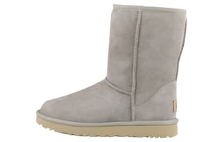 UGG Classic Short Ii Fleece Lined Gray White