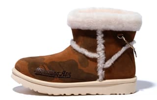 UGG X Bape Classic Mini Fleece Lined Brown