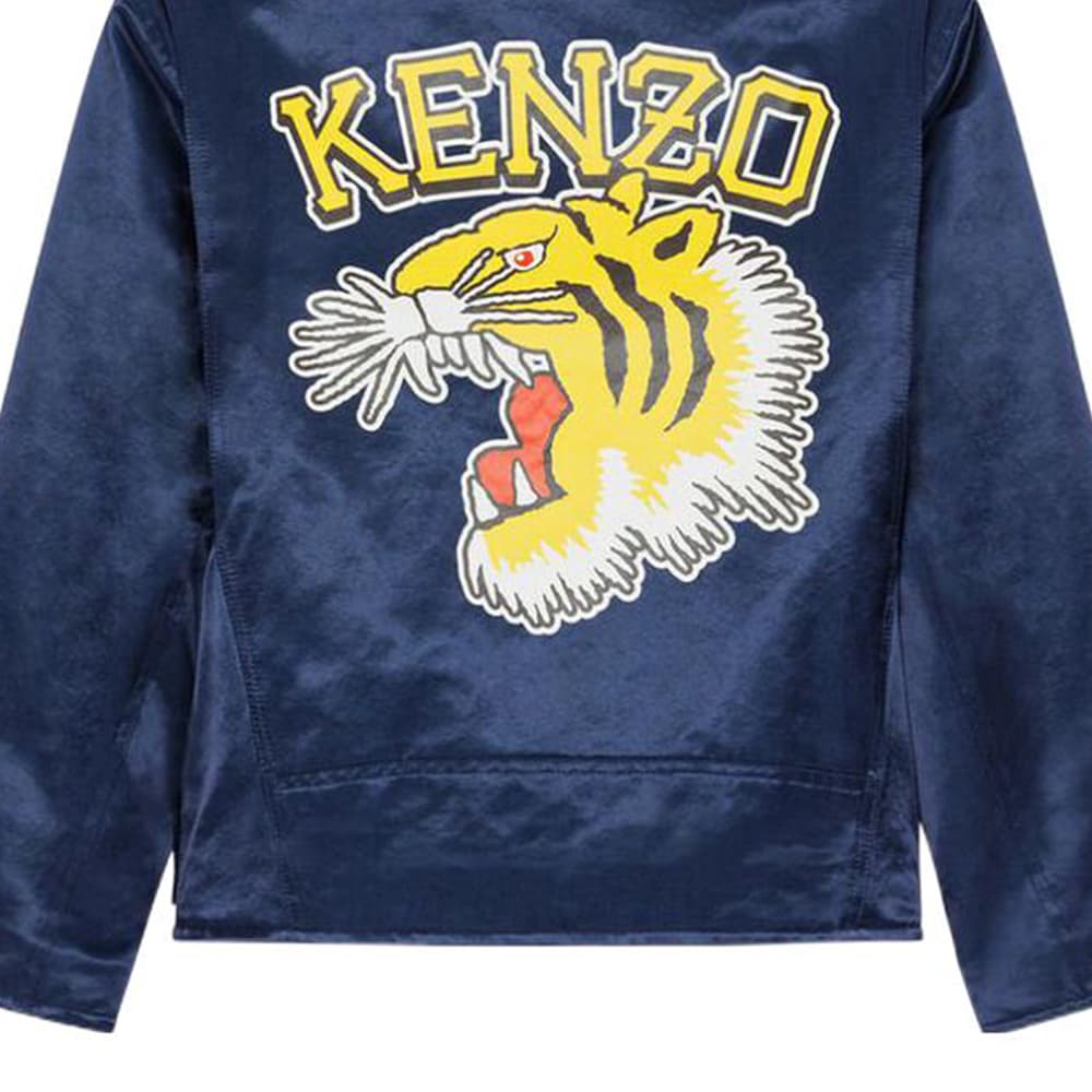 KENZO Jackets Midnight Blue Crew Neck Moderate Other