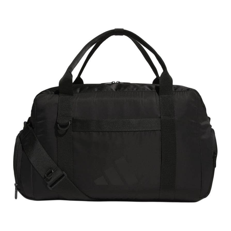 Adidas Polyester One Shoulder Crossbody Handheld Travel Bag Black Black