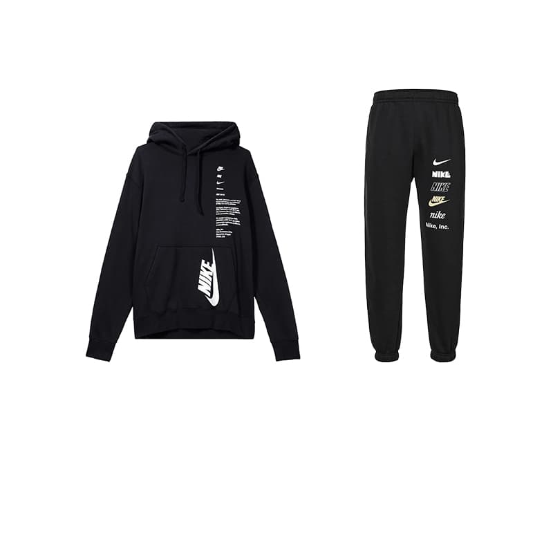 Nike Sweatshirt Set Black