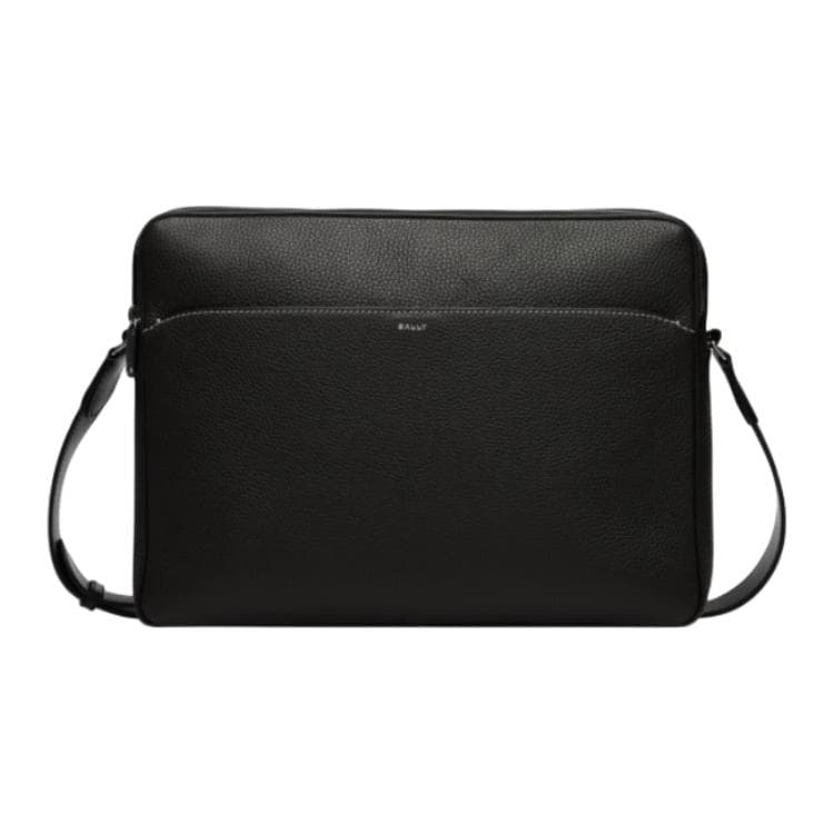 BALLY Cow Briefcase Black Basic Set (Bag+Dust Bag)
