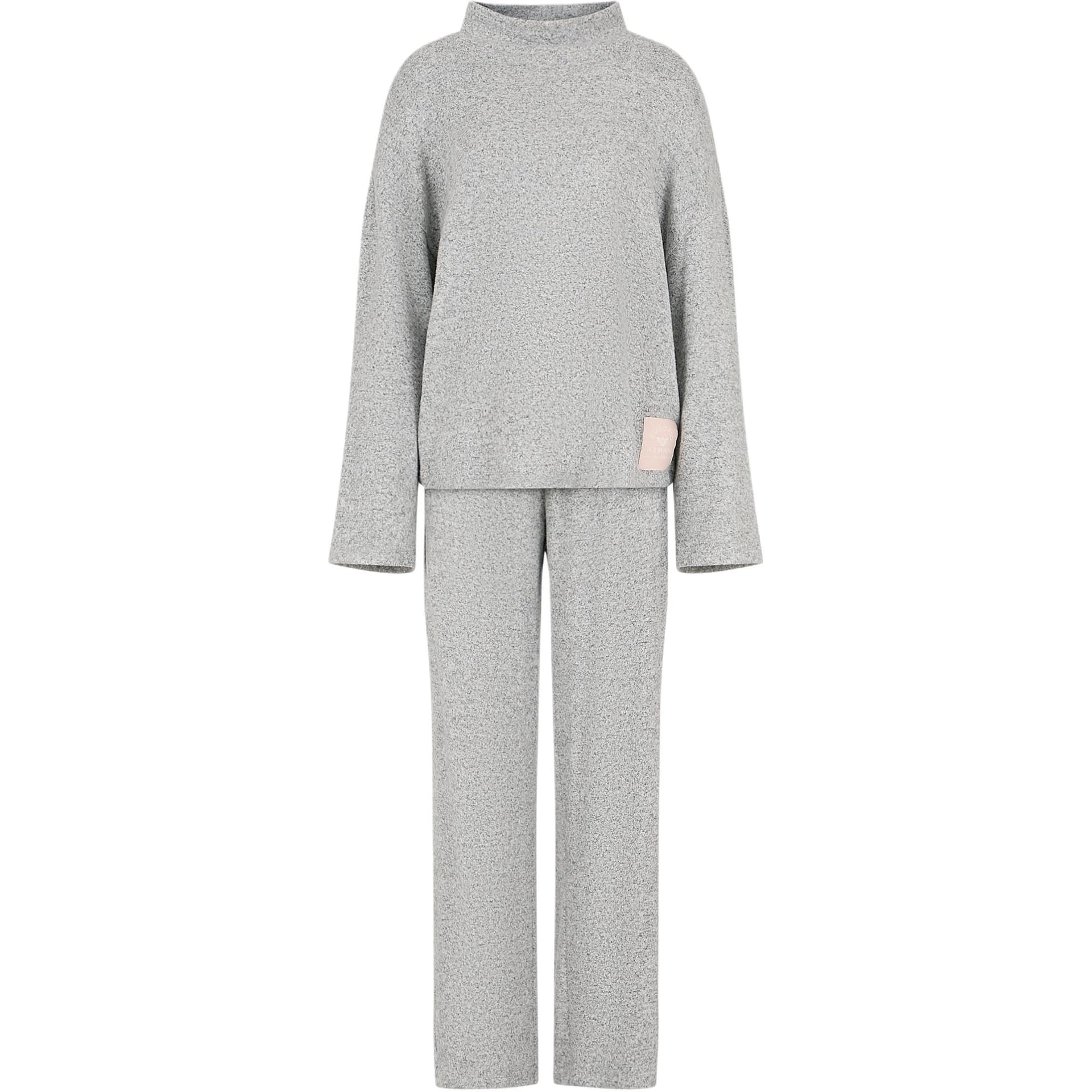 EMPORIO ARMANI FW24 Pajama Set Gray Gray