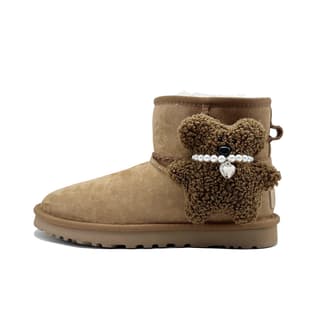 UGG CLASSIC MINI Loving Bears Short Chestnut
