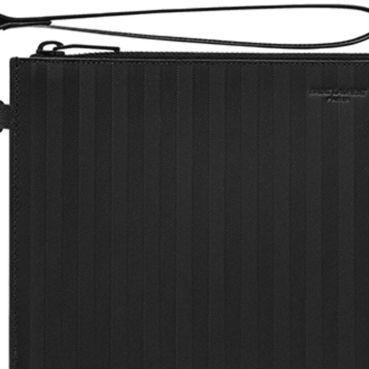 SAINT LAURENT PARIS Cow Tablet Bag Black