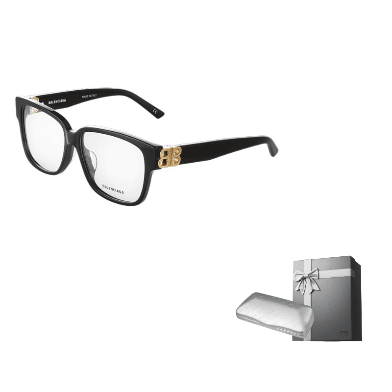 Balenciaga Square Eyeglass Frames Black