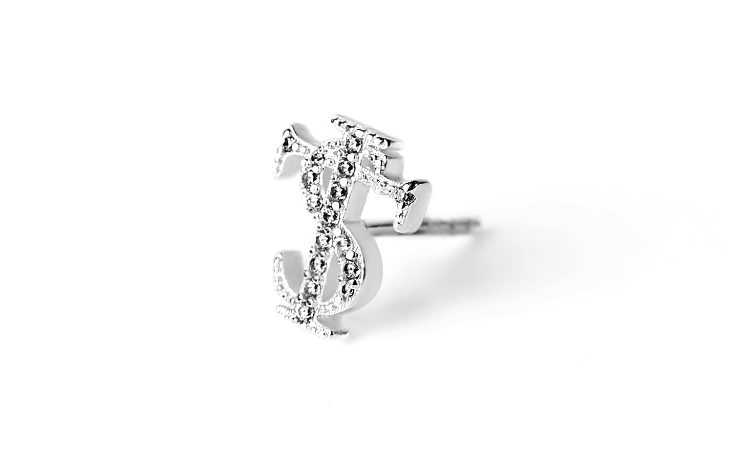 STK SMALL TOWN KID 925 Sterling Silver With Copper Zircon Stud Earrings