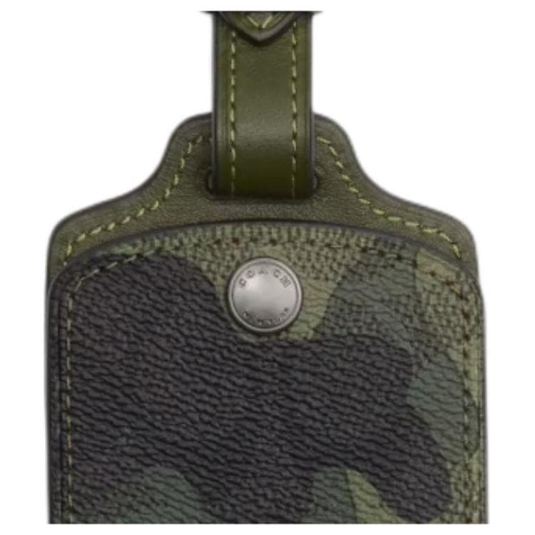 COACH Coated Canvas Bag Accessory Dark Green