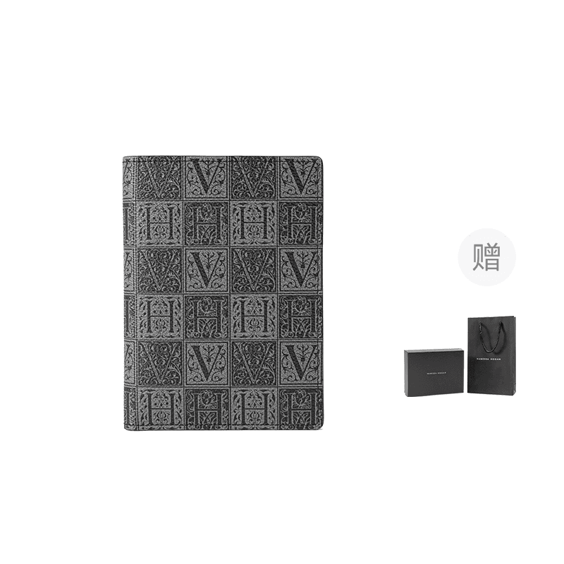 VANESSA HOGAN Vh Classic Series PVC Storage Card Holder Portable Passport Holder Small Black Black