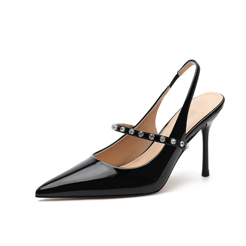 BANWEIDIYA Slim Heel Black