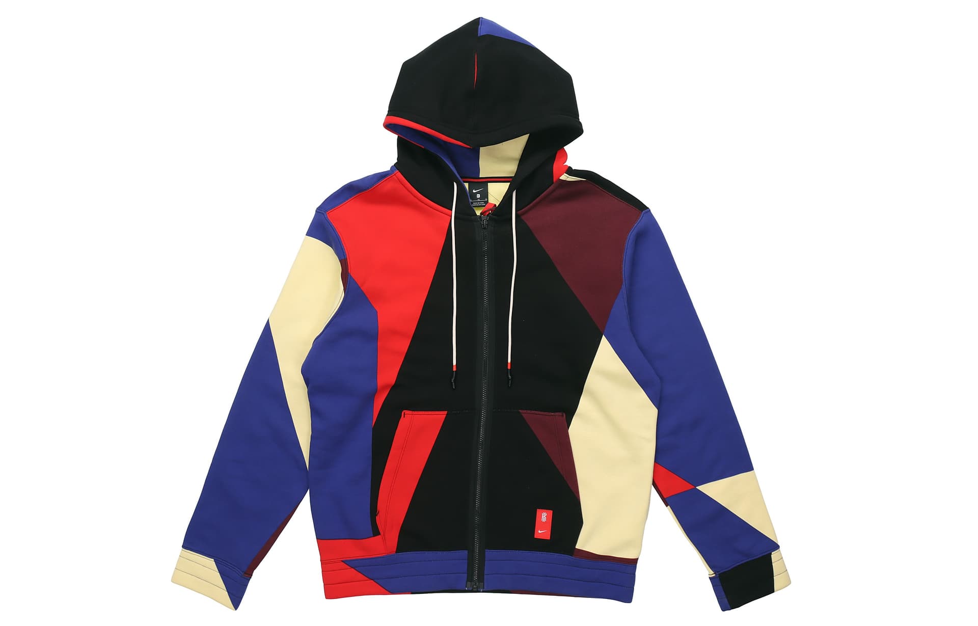 Nike Irving Zippered Hooded Fleece Lined Cardigan Sweatshirt Multicolor