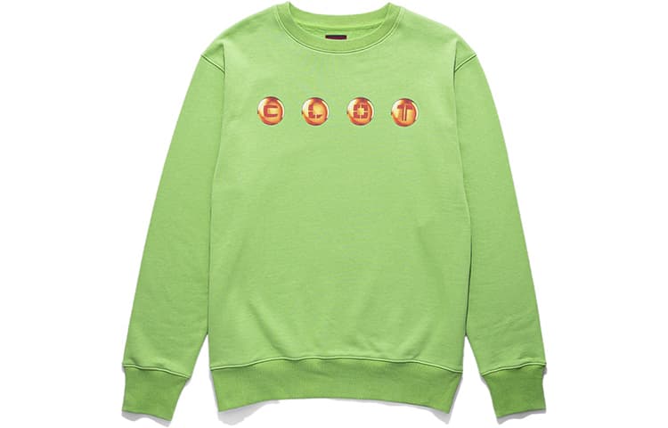 CLOT Sweatshirts Green Crew Neck Moderate Straight Fit